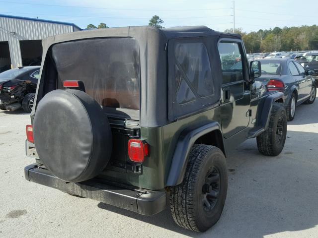 1J4FY29P4VP407844 - 1997 JEEP WRANGLER / GREEN photo 4