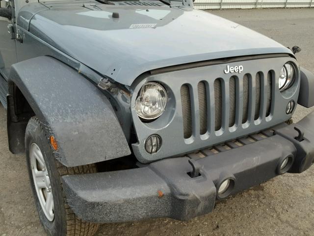 1C4AJWAG6EL121833 - 2014 JEEP WRANGLER S 灰色 照片 9