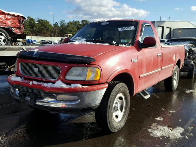 1FTDF18W9VND35556 - 1997 FORD F150 RED photo 2