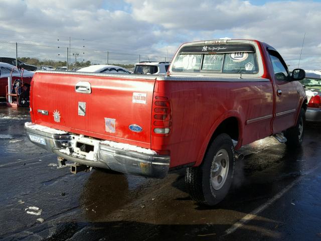 1FTDF18W9VND35556 - 1997 FORD F150 RED photo 4