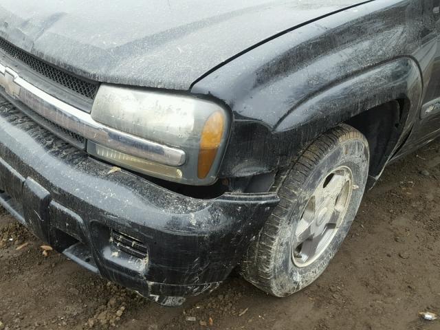 1GNDT13S542385682 - 2004 CHEVROLET TRAILBLAZE BLACK photo 10