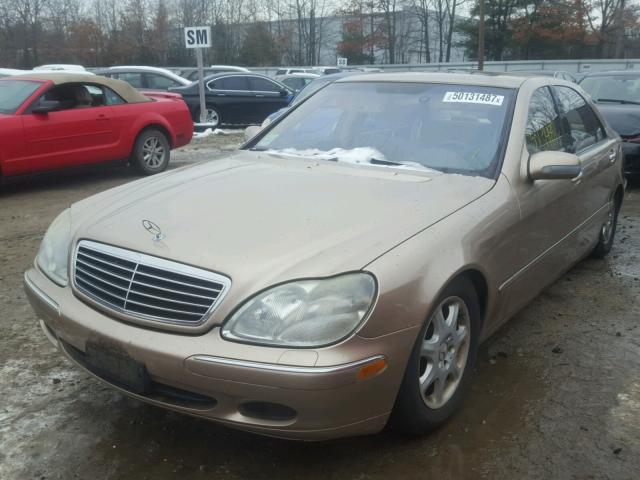 WDBNG70J82A255378 - 2002 MERCEDES-BENZ S 430 TAN photo 2