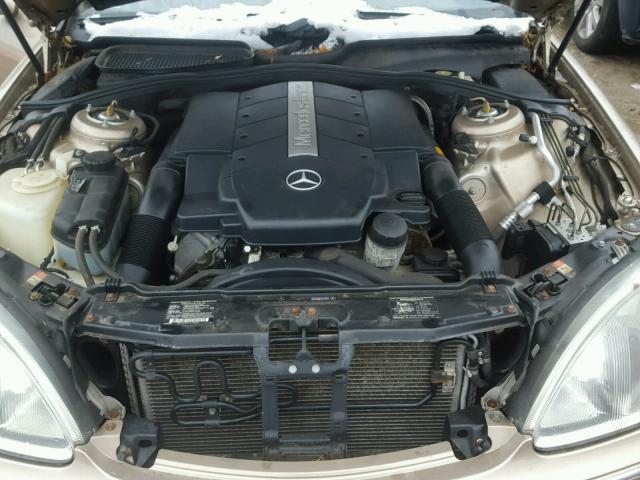 WDBNG70J82A255378 - 2002 MERCEDES-BENZ S 430 TAN photo 7