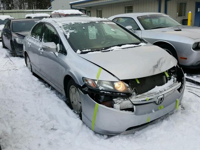 JHMFA36258S031826 - 2008 HONDA CIVIC HYBR SILVER photo 1