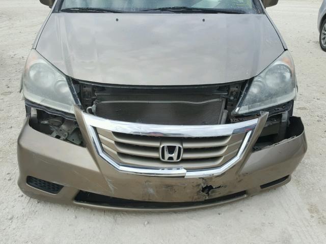 5FNRL3H44AB047705 - 2010 HONDA ODYSSEY EX GOLD photo 9