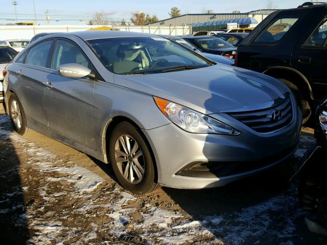 5NPEB4AC7EH879376 - 2014 HYUNDAI SONATA GLS SILVER photo 1