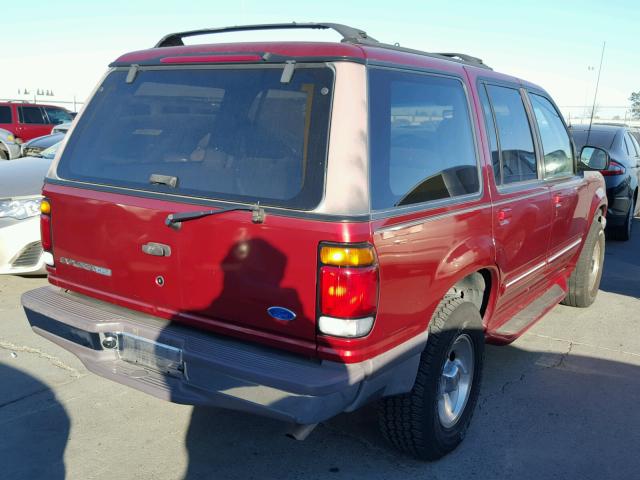 1FMDU32P5VZA91864 - 1997 FORD EXPLORER RED photo 4