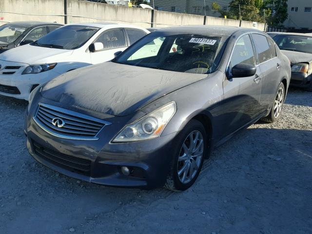 JN1CV6AR0AM461663 - 2010 INFINITI G37 GRAY photo 2