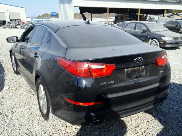 5XXGM4A71EG319533 - 2014 KIA OPTIMA LX BLACK photo 3