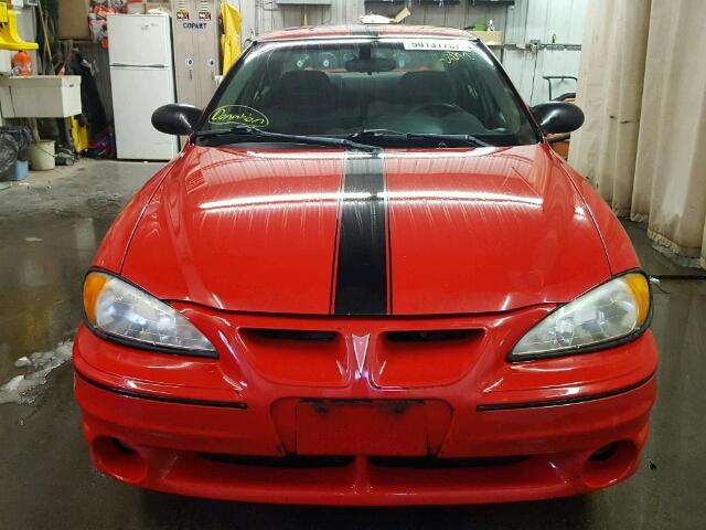 1G2NW52E22C238920 - 2002 PONTIAC GRAND AM G RED photo 9