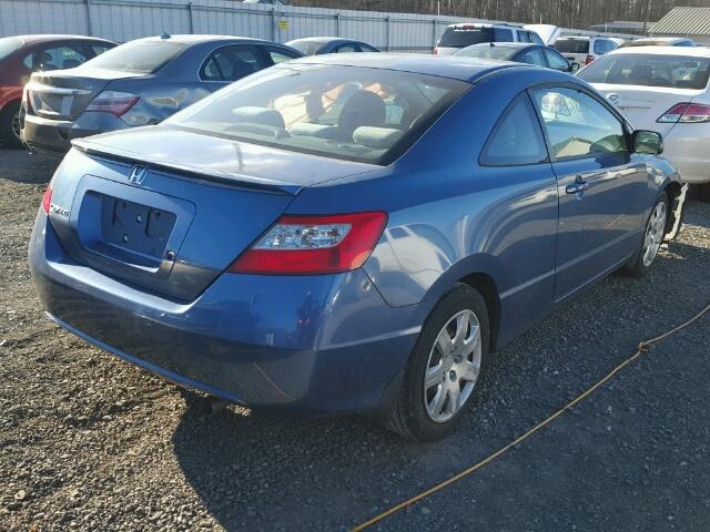 2HGFG1B63AH510130 - 2010 HONDA CIVIC LX BLUE photo 4