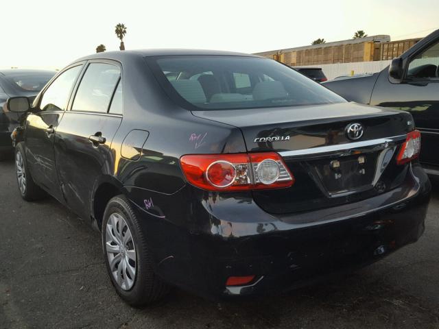 5YFBU4EE2DP086948 - 2013 TOYOTA COROLLA BA BLACK photo 3