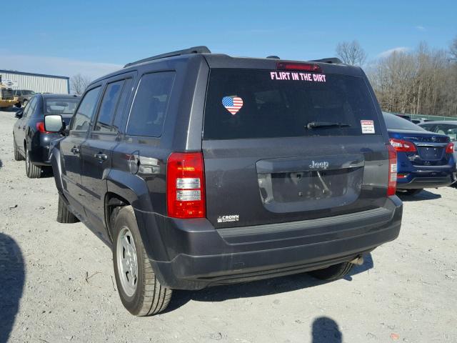 1C4NJPBA1HD118449 - 2017 JEEP PATRIOT SP GRAY photo 3