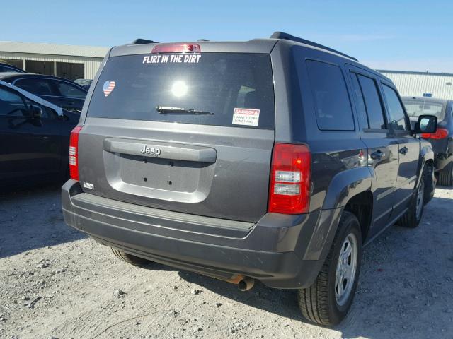 1C4NJPBA1HD118449 - 2017 JEEP PATRIOT SP GRAY photo 4