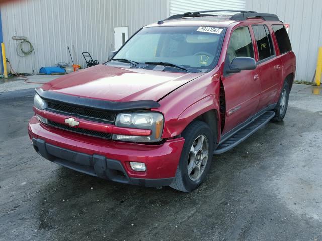 1GNES16S946220276 - 2004 CHEVROLET TRAILBLAZE MAROON photo 2