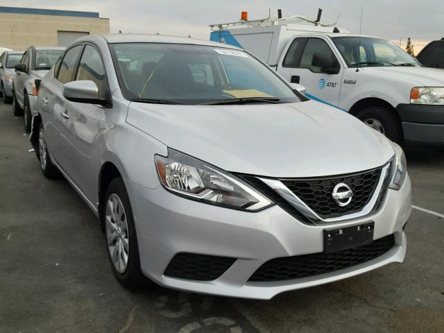 3N1AB7AP6GL676018 - 2016 NISSAN SENTRA S SILVER photo 1