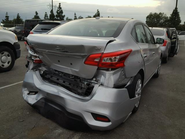 3N1AB7AP6GL676018 - 2016 NISSAN SENTRA S SILVER photo 4