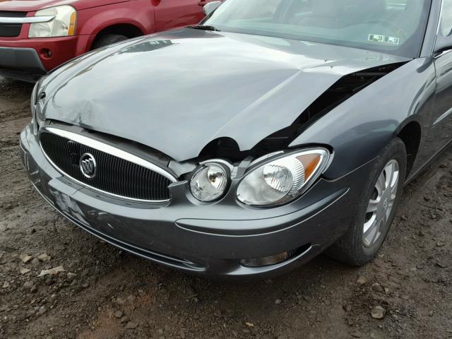 2G4WC532051283258 - 2005 BUICK LACROSSE C GRAY photo 9