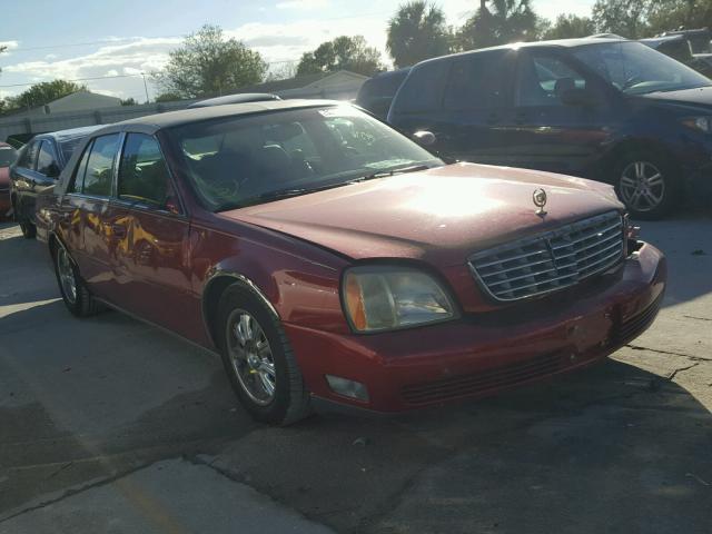 1G6KD54YX4U211458 - 2004 CADILLAC DEVILLE RED photo 1