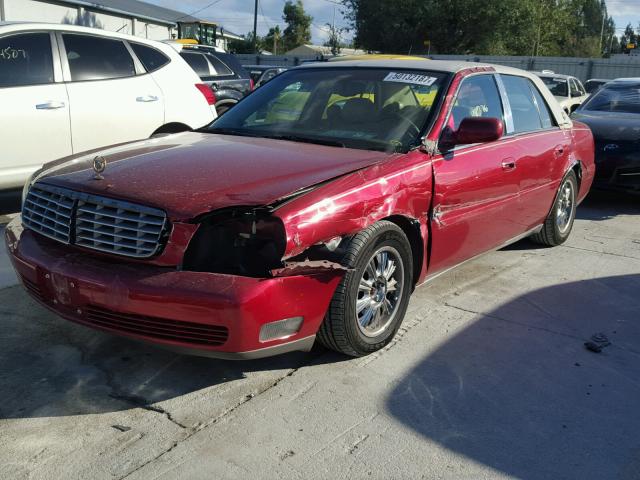 1G6KD54YX4U211458 - 2004 CADILLAC DEVILLE RED photo 2