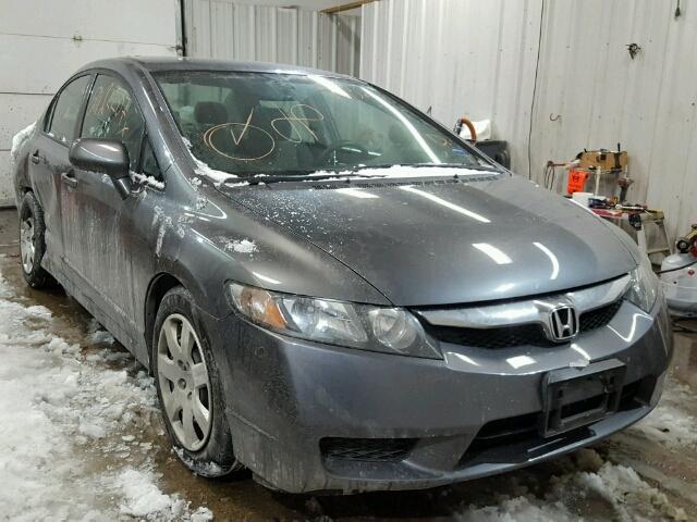 19XFA1F52BE043359 - 2011 HONDA CIVIC LX GRAY photo 1