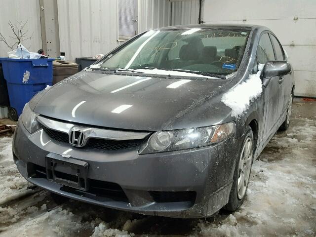 19XFA1F52BE043359 - 2011 HONDA CIVIC LX GRAY photo 2