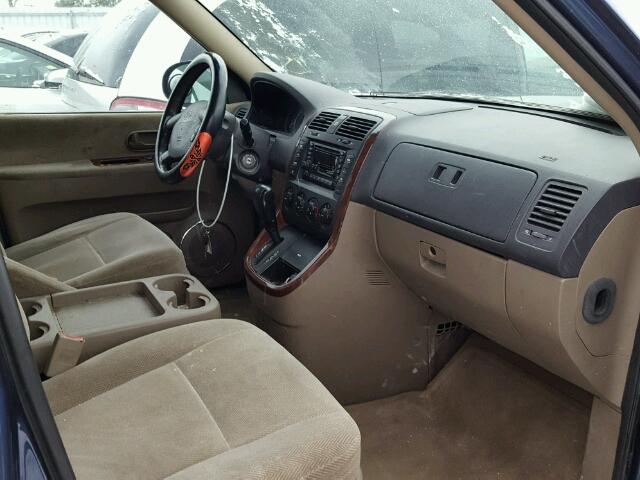 KNDUP131026220391 - 2002 KIA SEDONA EX BLUE photo 5