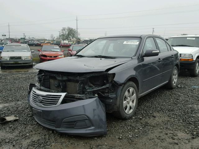 KNAGG4A82A5386329 - 2010 KIA OPTIMA LX BLACK photo 2