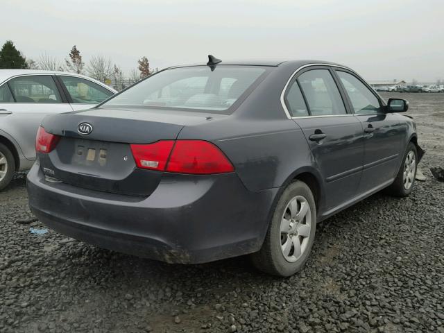 KNAGG4A82A5386329 - 2010 KIA OPTIMA LX BLACK photo 4