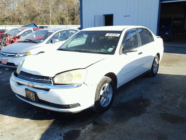 1G1ZT52825F297753 - 2005 CHEVROLET MALIBU LS WHITE photo 2