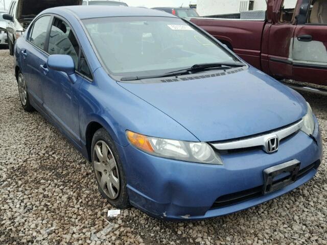 1HGFA16556L076600 - 2006 HONDA CIVIC LX BLUE photo 1