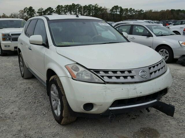 JN8AZ08T37W520665 - 2007 NISSAN MURANO SL WHITE photo 1