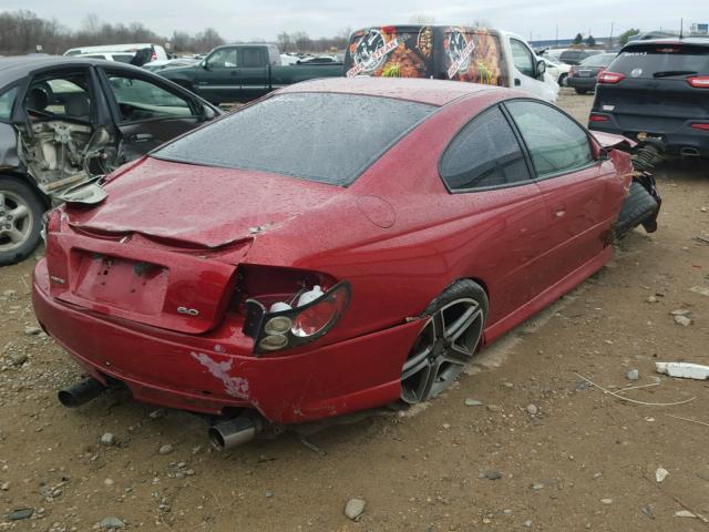 6G2VX12UX6L513648 - 2006 PONTIAC GTO RED photo 4