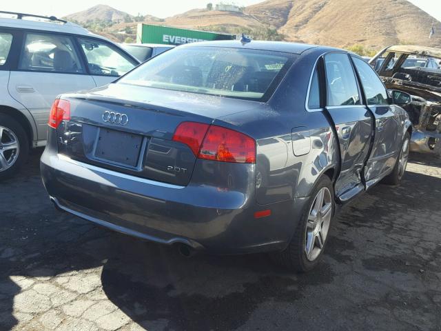 WAUAF78E48A092048 - 2008 AUDI A4 2.0T GRAY photo 4