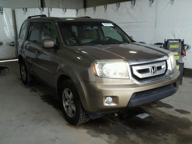 5FNYF38569B021873 - 2009 HONDA PILOT EXL BEIGE photo 1