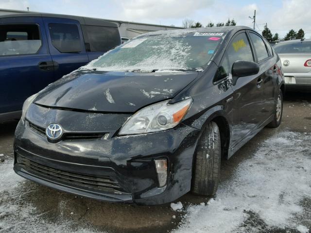 JTDKN3DU7D1646693 - 2013 TOYOTA PRIUS BLACK photo 2