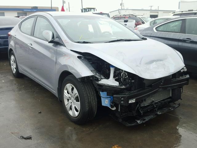 5NPDH4AE4GH756780 - 2016 HYUNDAI ELANTRA SE SILVER photo 1