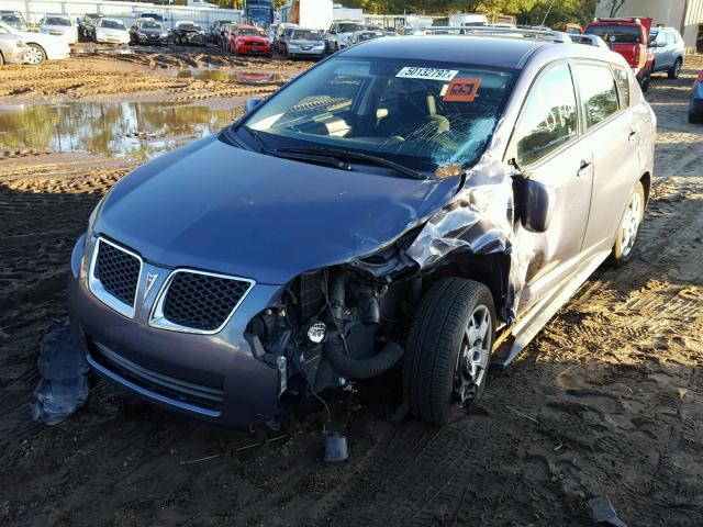 5Y2SP670X9Z417132 - 2009 PONTIAC VIBE BLUE photo 2