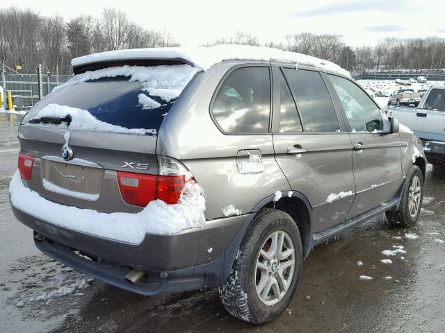 5UXFA135X6LY42774 - 2006 BMW X5 3.0I GRAY photo 4