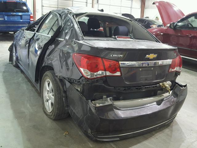 1G1PC5SB6E7378624 - 2014 CHEVROLET CRUZE LT GRAY photo 3