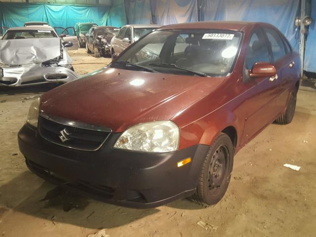 KL5JD56Z58K738345 - 2008 SUZUKI FORENZA BA RED photo 2