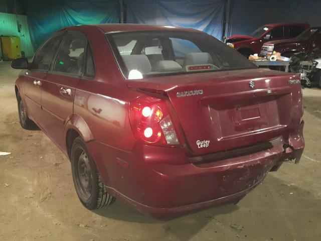 KL5JD56Z58K738345 - 2008 SUZUKI FORENZA BA RED photo 3