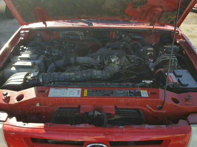 4F4YR12U61TM22201 - 2001 MAZDA B3000 RED photo 7