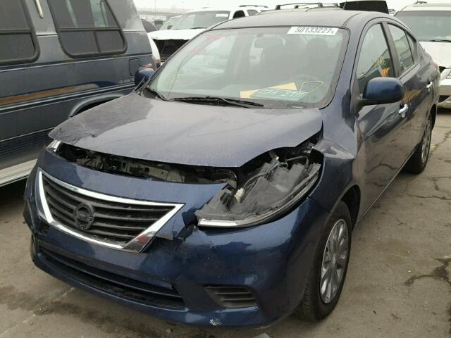 3N1CN7AP7DL882301 - 2013 NISSAN VERSA S BLUE photo 2