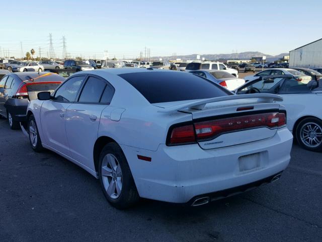 2C3CDXBG0CH258513 - 2012 DODGE CHARGER SE WHITE photo 3