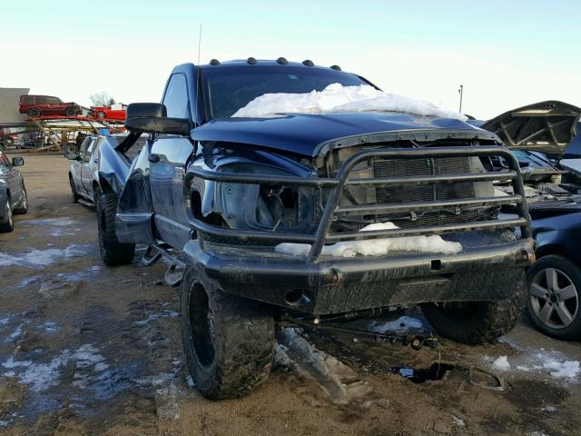 3D7KS29A87G781257 - 2007 DODGE RAM 2500 BLUE photo 1