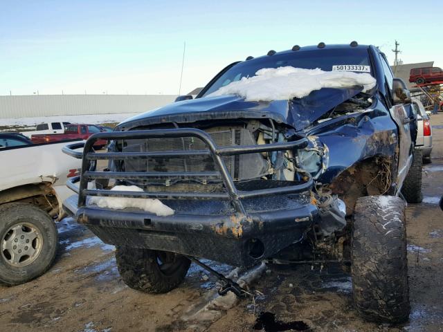 3D7KS29A87G781257 - 2007 DODGE RAM 2500 BLUE photo 2