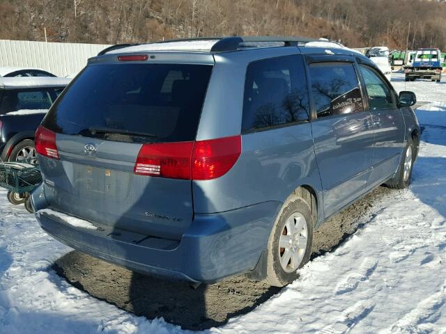 5TDZA23C35S277297 - 2005 TOYOTA SIENNA CE BLUE photo 4