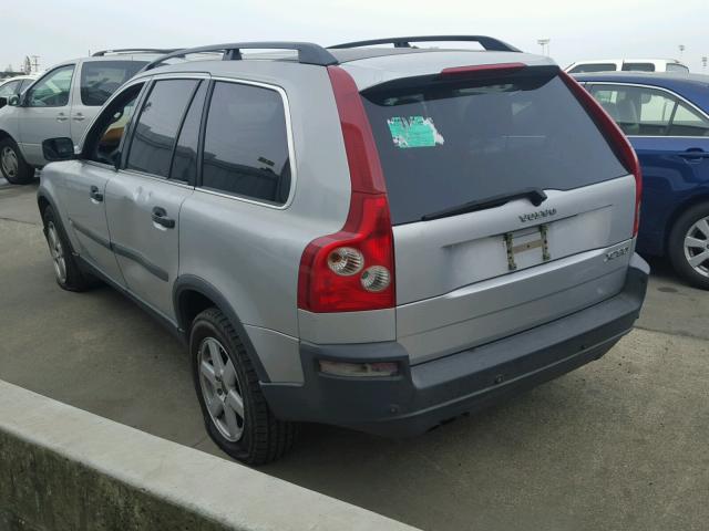 YV1CY59H941117761 - 2004 VOLVO XC90 SILVER photo 3