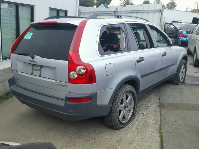 YV1CY59H941117761 - 2004 VOLVO XC90 SILVER photo 4